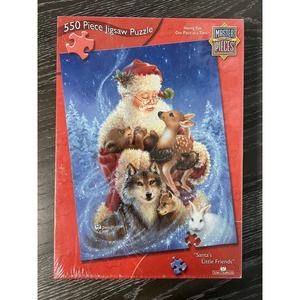 MasterPieces Dona Gelsinger Santa's Little Friends 550 pc Puzzle New Sealed